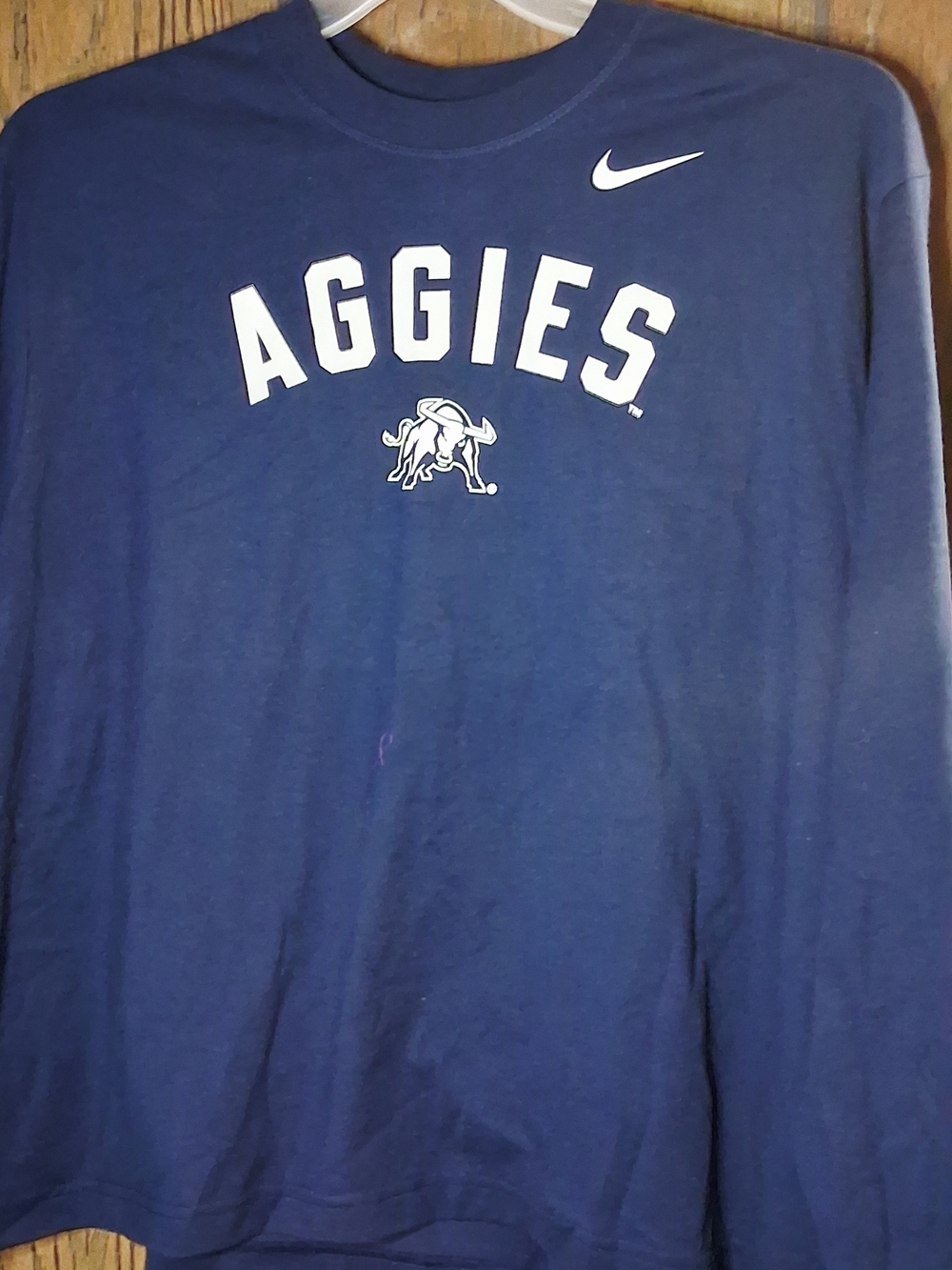 Nike Texas A&M Aggies Arched Logo Long Sleeve Shirt Long Sleeve Aggies Graphic